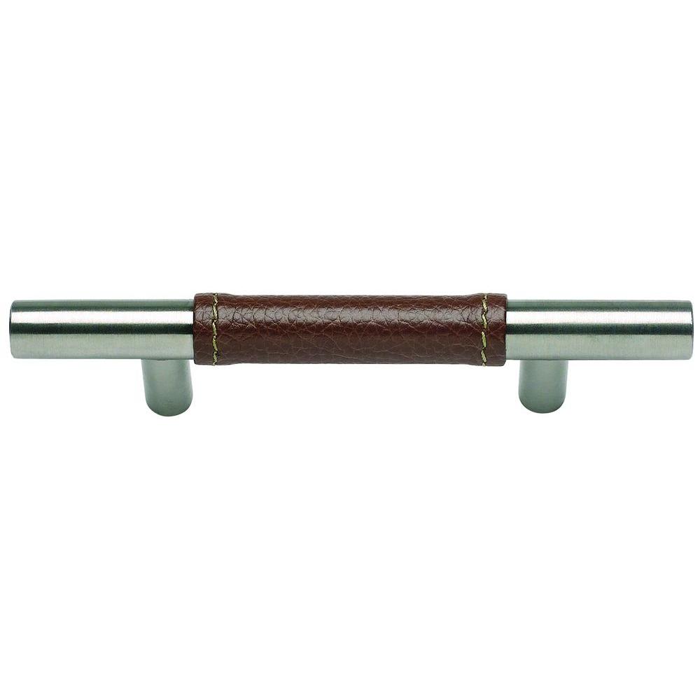 Atlas Homewares 3 in. Stainless Steel Zanzibar Leather Pull280