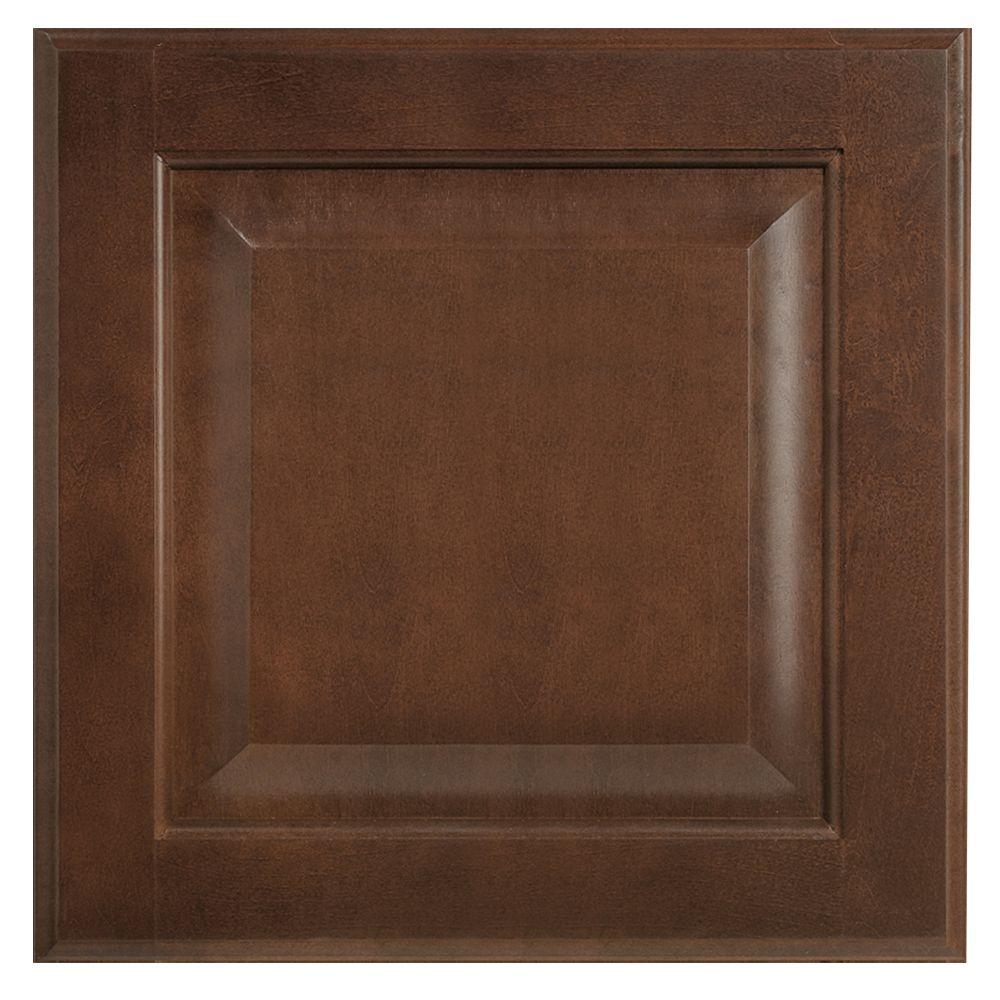 Hampton Bay 12 75x12 75 In Cabinet Door Sample In Hampton Cognac