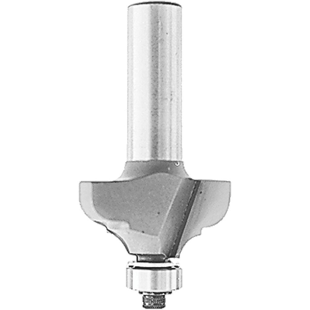Makita 1/4 in. CarbideTipped 2Flute Flush Router Bit with 1/4 in