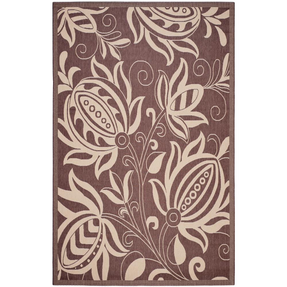 Safavieh Courtyard Chocolate Natural 5 Ft X 8 Indoor Outdoor Safavieh Courtyard Chocolate Natural 5 Ft X 8 Indoor Outdoor Area