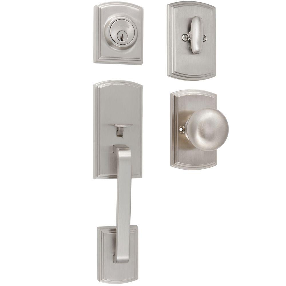 Prime-Line Products E2497Mortise Lock Set with Glass Knob Classic Bronze Keyed