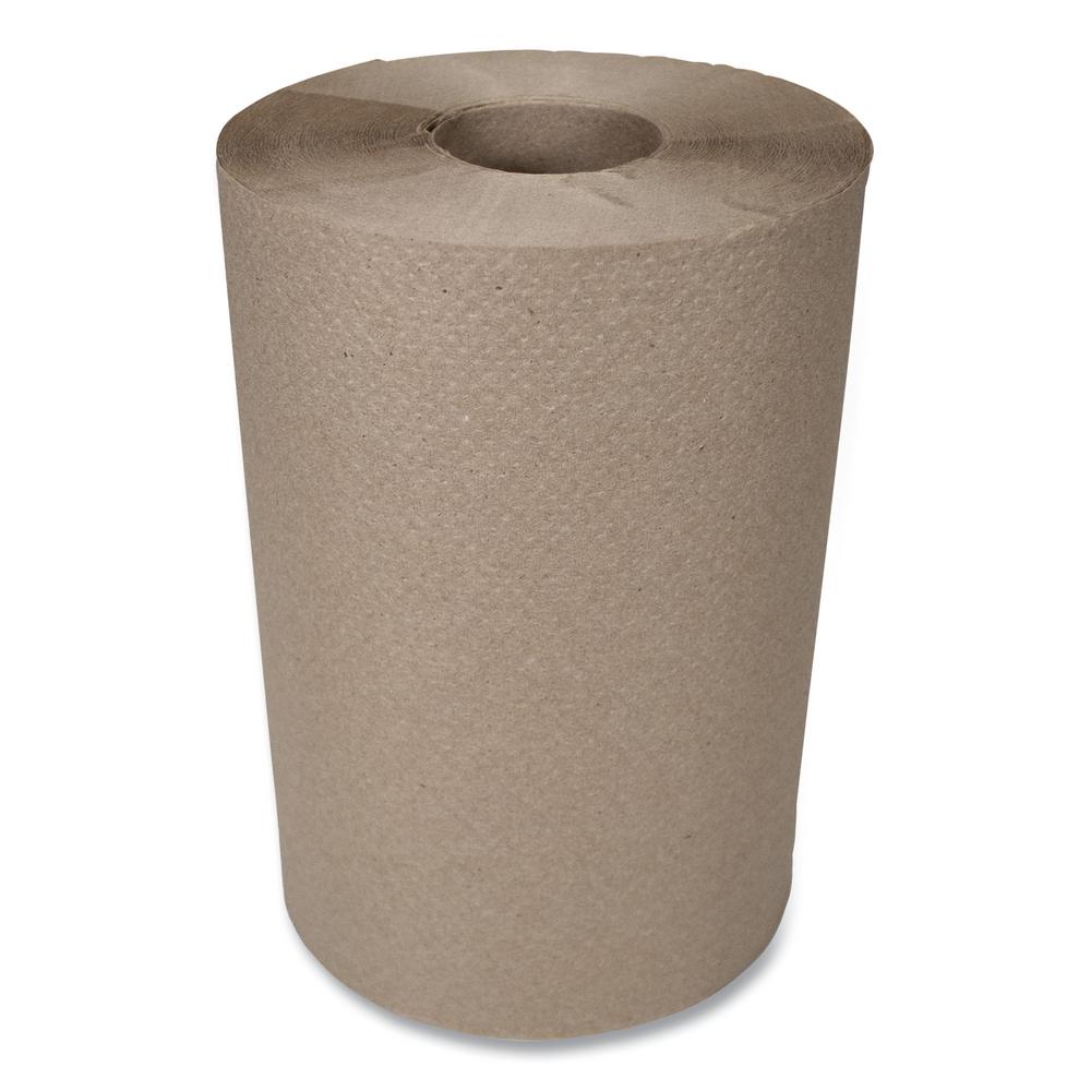 GEN 8 in. x 300 ft., 1Ply, Brown, Hardwound Paper Towels, (12Rolls