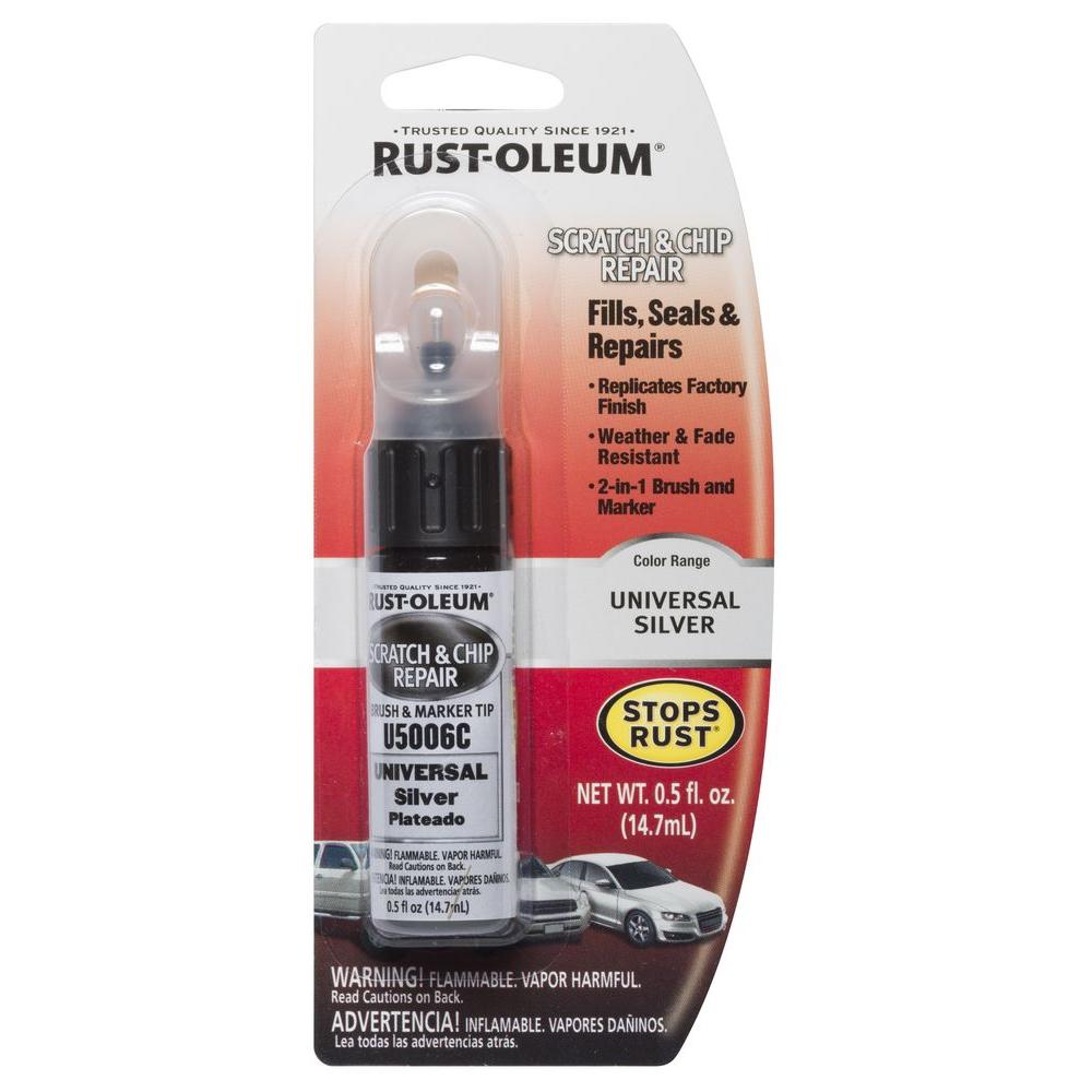 Rust Oleum Automotive 0 5 Oz Universal Silver Scratch Chip Repair Universal Silver Scratch Chip Repair Marker 6