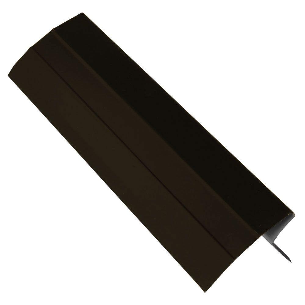 Amerimax Home Products 10 ft. Musket Brown Aluminum Roof Apron Flashing