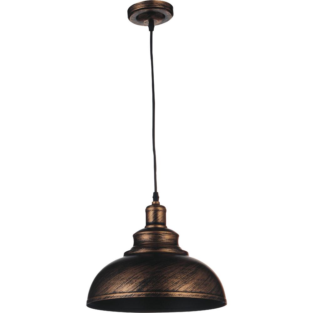 CWI Lighting Vogel 1-Light Antique Copper Pendant-9612P11 ...