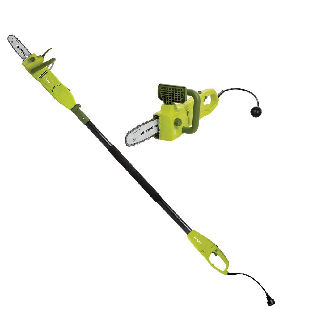 2 In 1 8 In 8 Amp Electric Convertible Pole Chain Saw