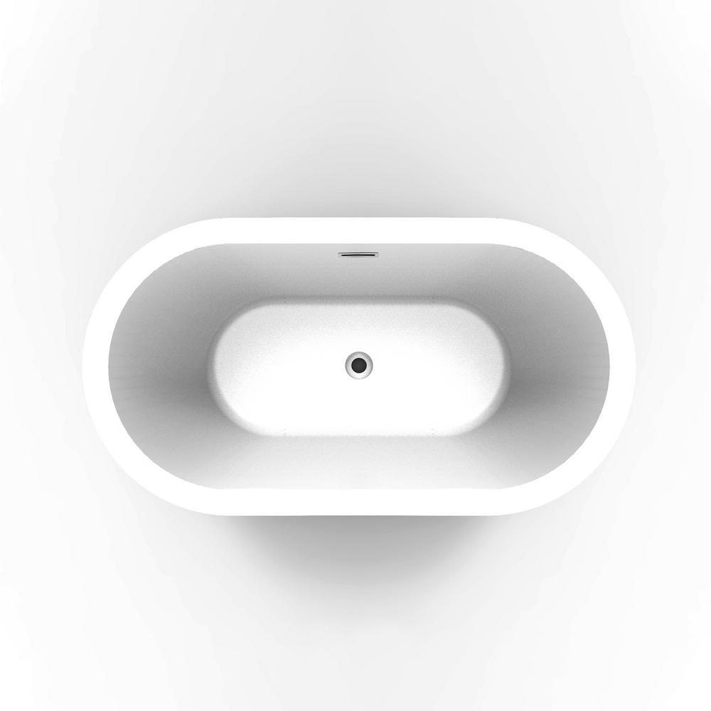 Barclay Products Rosario 70 In Acrylic Flatbottom Non Whirlpool Bathtub In White With Integral Drain In Brushed Nickel Atovn70lig Bn The Home Depot