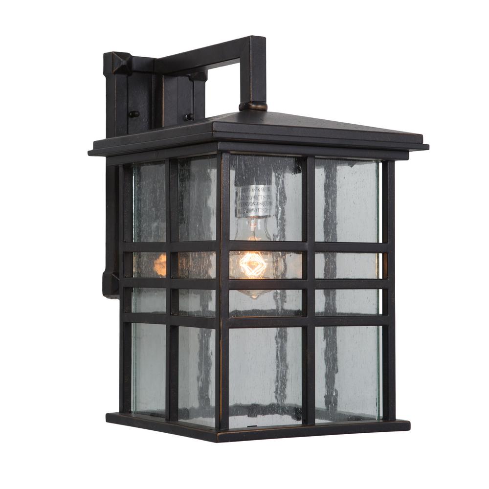 Yosemite Home Decor Chamise Collection 1 Light Oil Rubbed Bronze Outdoor Wall Lantern Sconce