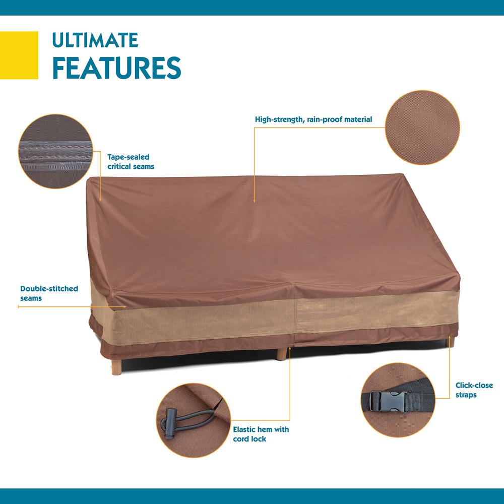 Duck Covers Ultimate 62 In W Patio Loveseat Cover Ulv623835 The Home Depot