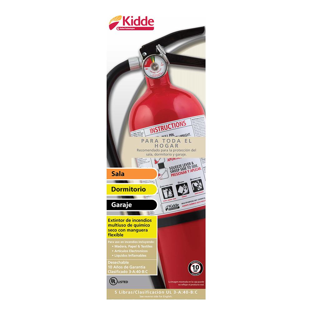 Kidde Full Home 3 A 40 B C Fire Extinguisher 21029288 The Home Depot