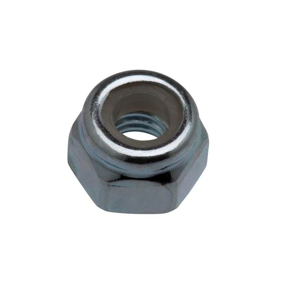 Crown Bolt 1 4 Zinc Plated Coarse Lock Nuts 100 Per Pack The Home Depot