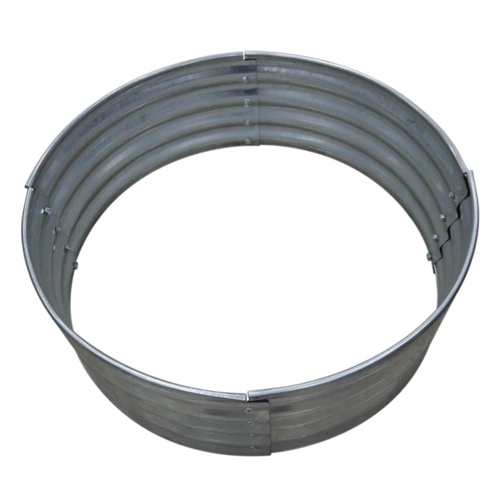 36 In Galvanized Round Fire Ring 97869vgdhd The Home Depot