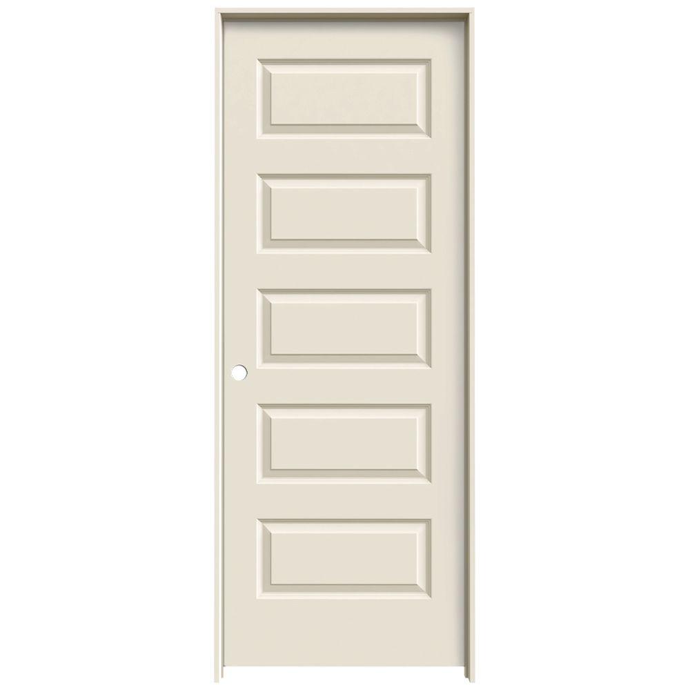 30 In X 80 In Rockport Primed Right Hand Smooth Molded Composite Mdf Single Prehung Interior Door