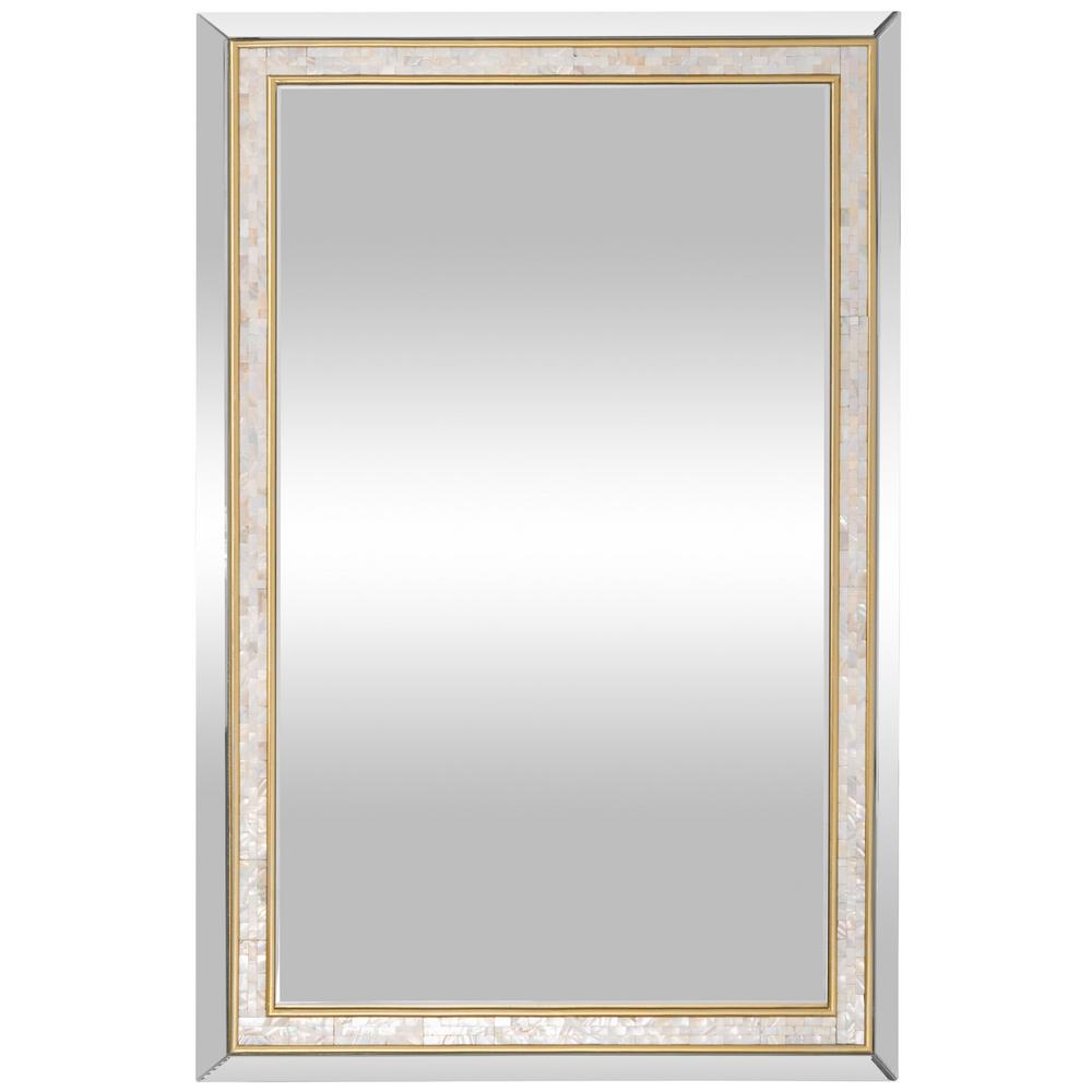 Sully 47 In X 31 5 Mother Of Pearl Framed Mirror