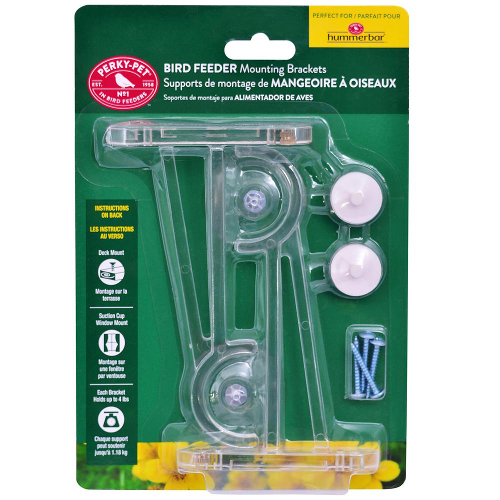 Perky Pet Window Mounting Brackets For Hummingbird Feeders 8203