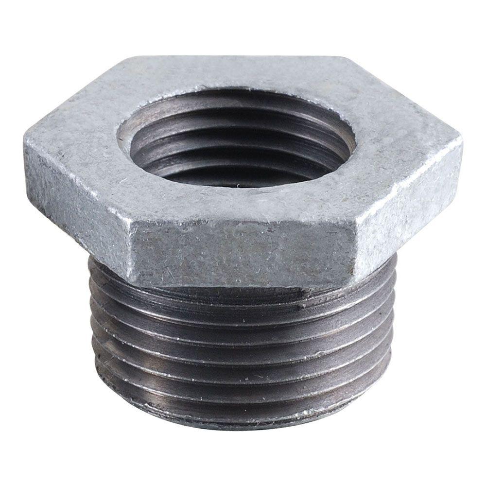 Ldr Industries 1 1 2 In X 1 1 4 In Galvanized Iron Mpt X Fpt Bushing 311 B The Home Depot