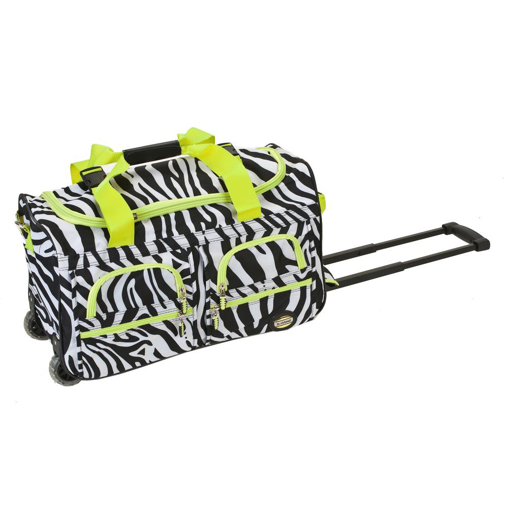 Rockland Voyage 22 in. Rolling Duffle Bag, Lime zebra, Limezebra was $79.99 now $27.6 (65.0% off)