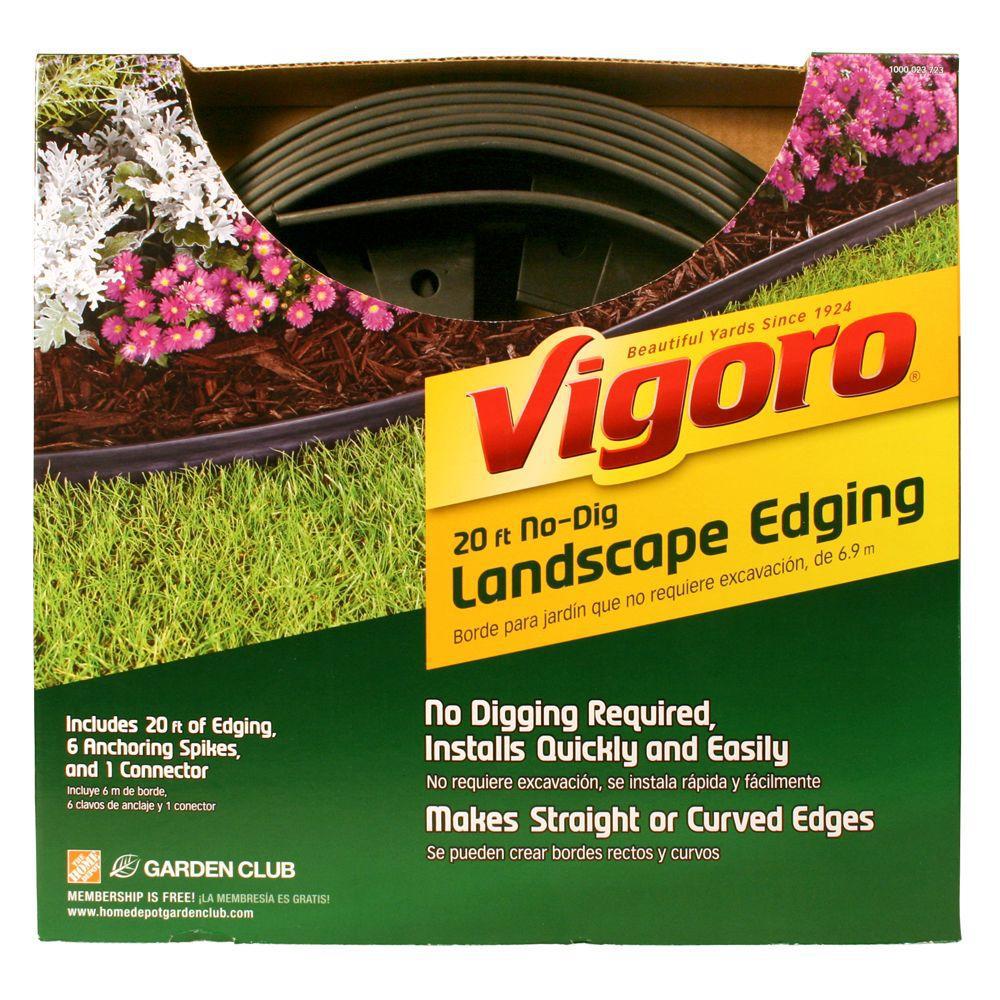 Photo 1 of 20 ft. No-Dig Landscape Edging Kit