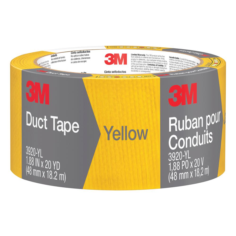 3M COMPANY 1020-YLW-A 1.88x20YD Yellow Duct Tape