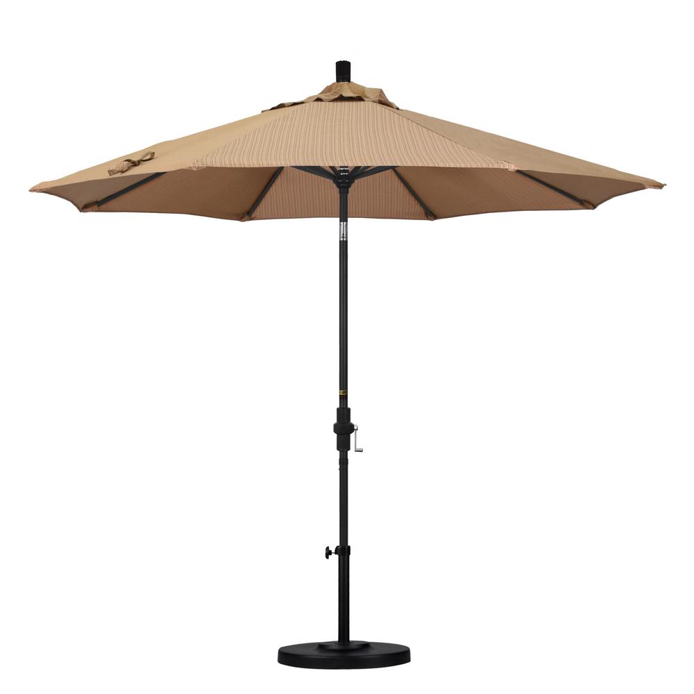 California Umbrella 9 ft. Aluminum Collar Tilt Patio Umbrella in
