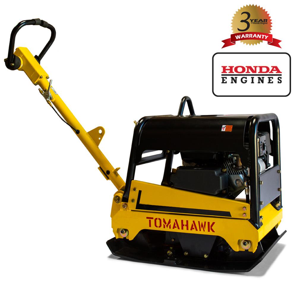 Tomahawk Power 6.5 HP Reverse Plate Compactor for Asphalt/Aggregate/Cohesive Soil Compaction