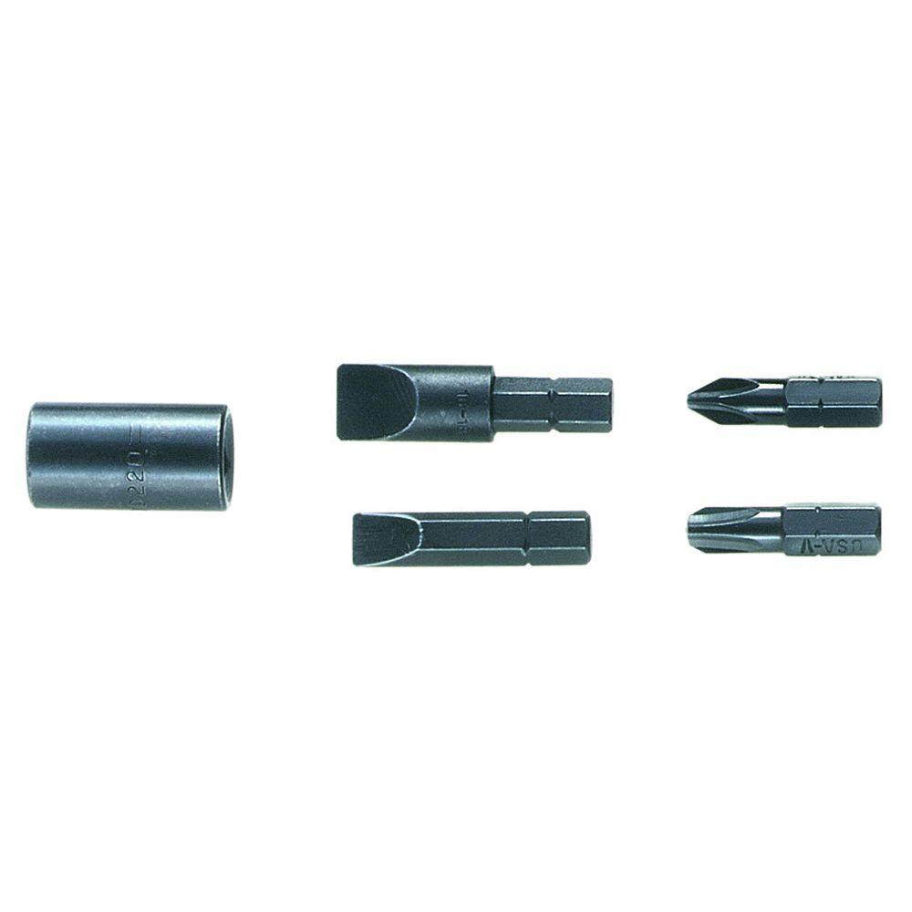 Klein Tools Replacement Screwdriver Bits Reversible ImpactDriver Set70229 The Home Depot