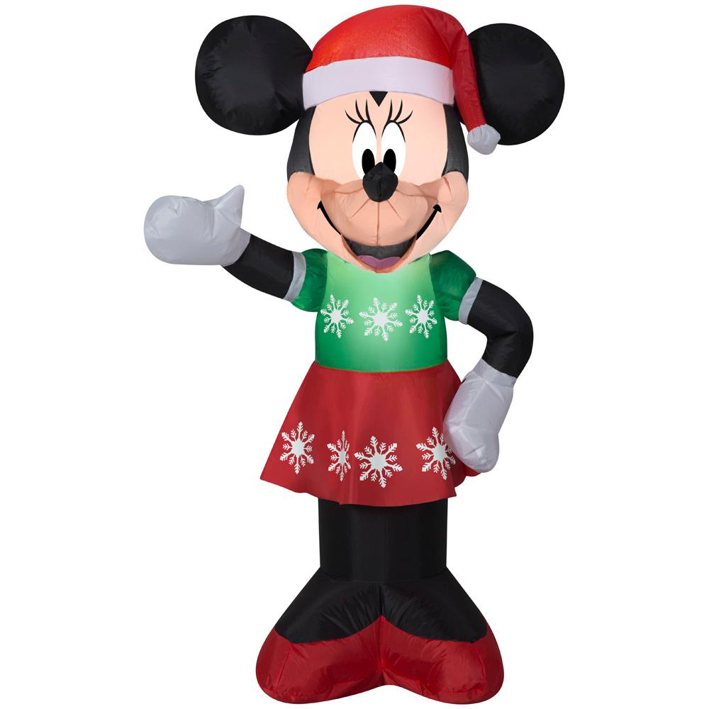 disney 351 ft pre lit inflatable minnie mouse in snowflake dress airblown - Disney Inflatable Christmas Decorations disney 351 ft pre lit inflatable minnie mouse in snowflake dress airblown - Disney Inflatable Christmas Decorations