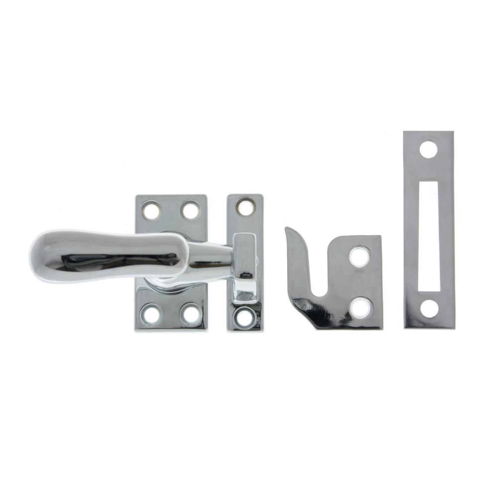 Polished Chrome Solid Brass Large Window Sash Lock with Casement