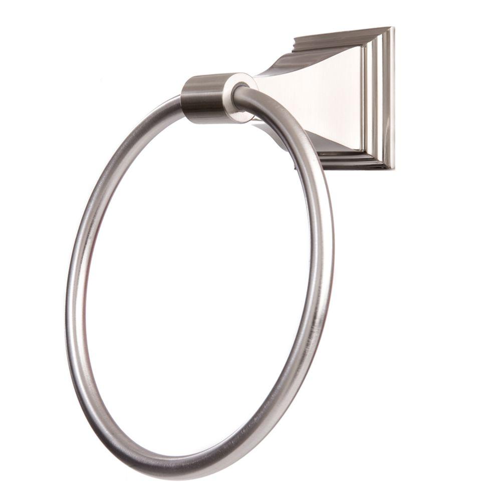 ARISTA Leonard Collection Towel Ring in Satin Nickel1702TRGSN The