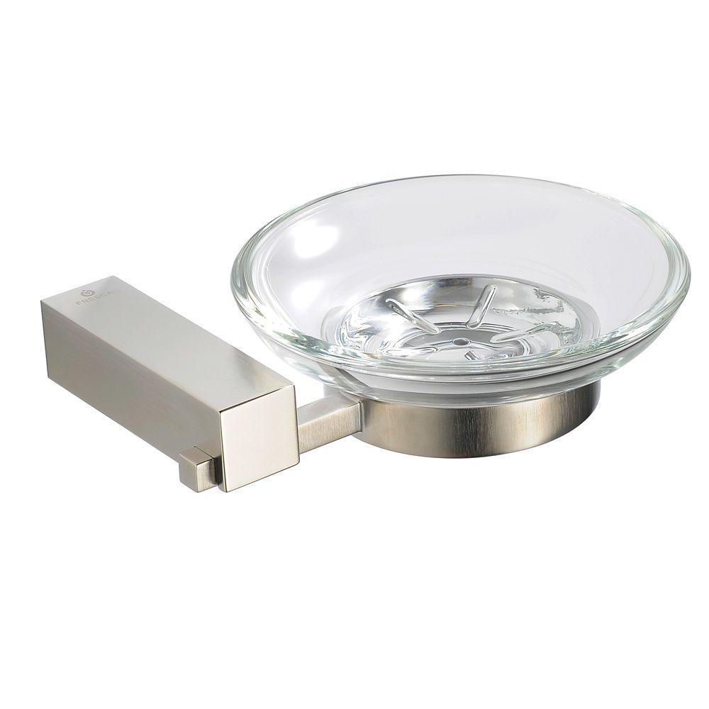 Fresca Ottimo Wall Mounted Soap Dish In Brushed Nickel Fac0403bn Fresca Ottimo Wall Mounted Soap Dish In Brushed Nickel