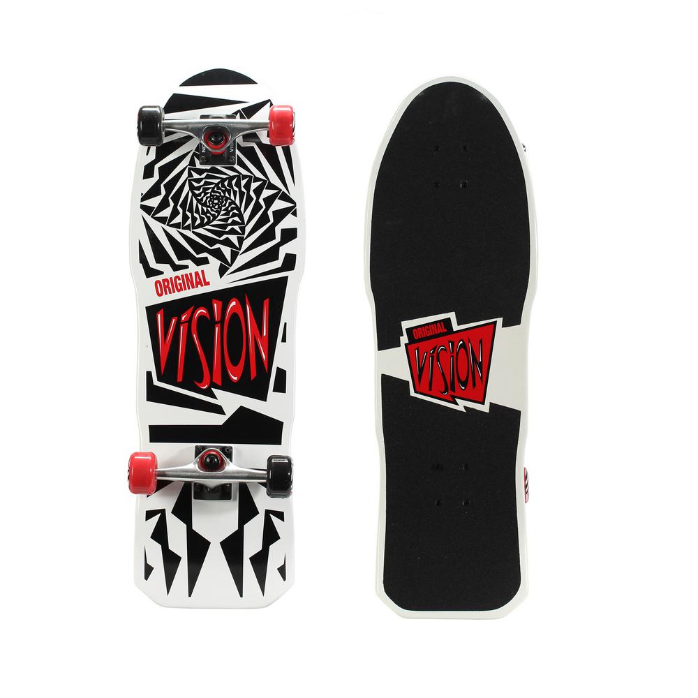 Vision Original Gold 31 in. Skateboard in Original White Graphic163940