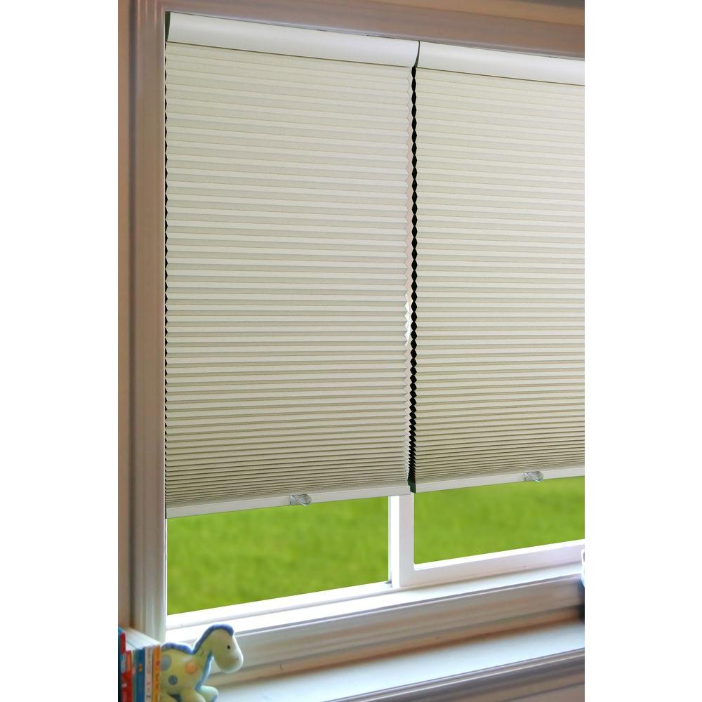 Perfect Lift Window Treatment Ivory-White Cordless Blackout Cellular ...