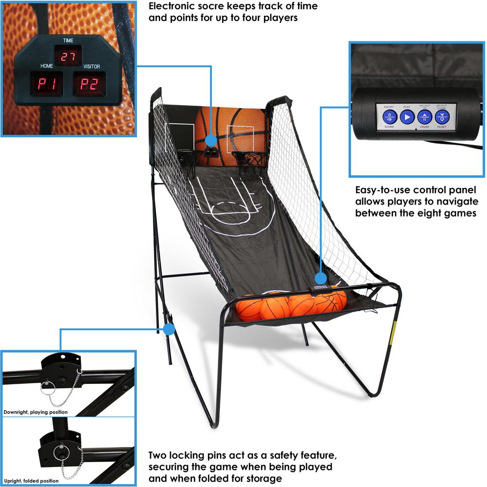 indoor electronic basketball game