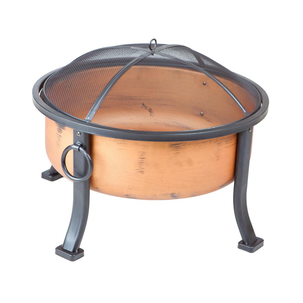 Gilbert Bennett Cast Iron Copper Fire Pit Fb6132 The Home Depot