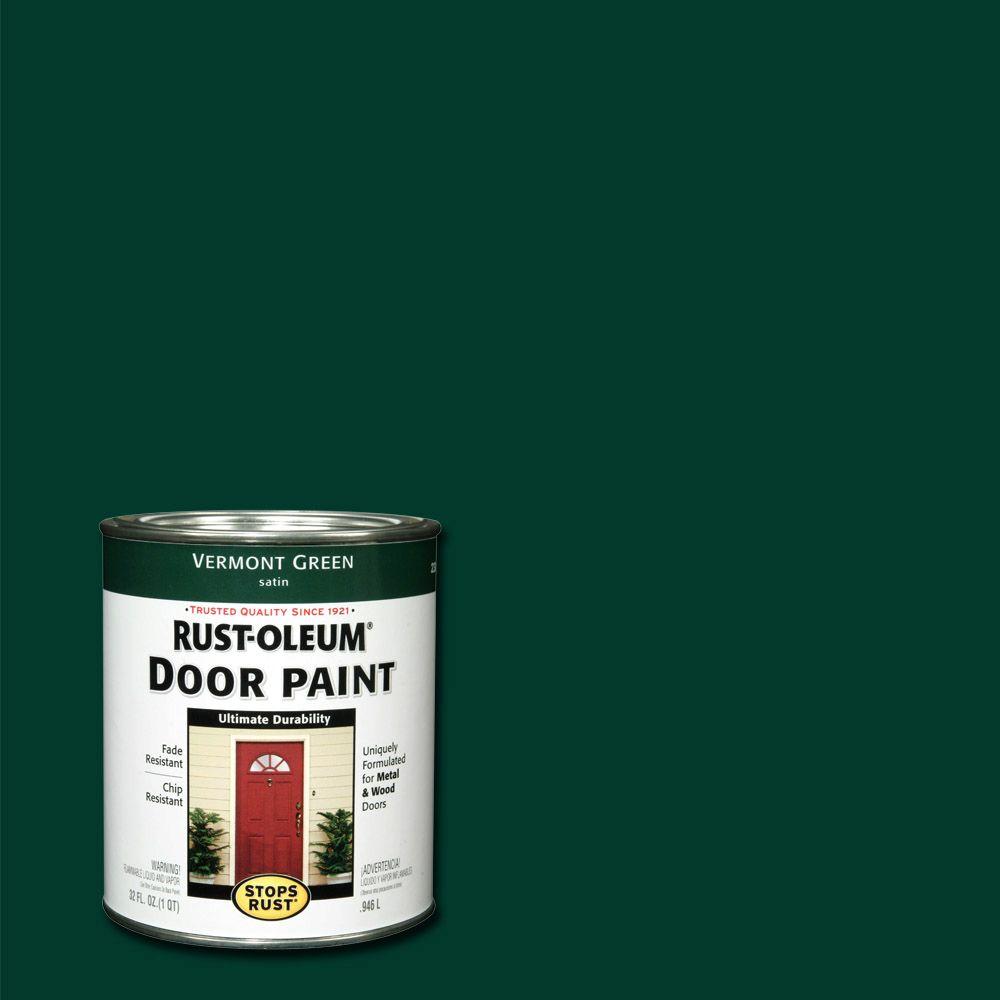Rust Oleum Stops Rust 1 Qt Vermont Green Door Paint 2 Pack