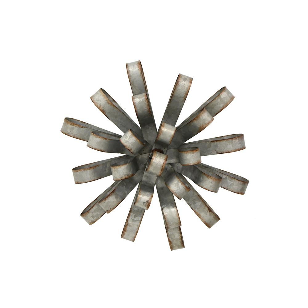 Gray Metal Ribbon Wall Art Gray Metal Ribbon Wall Art