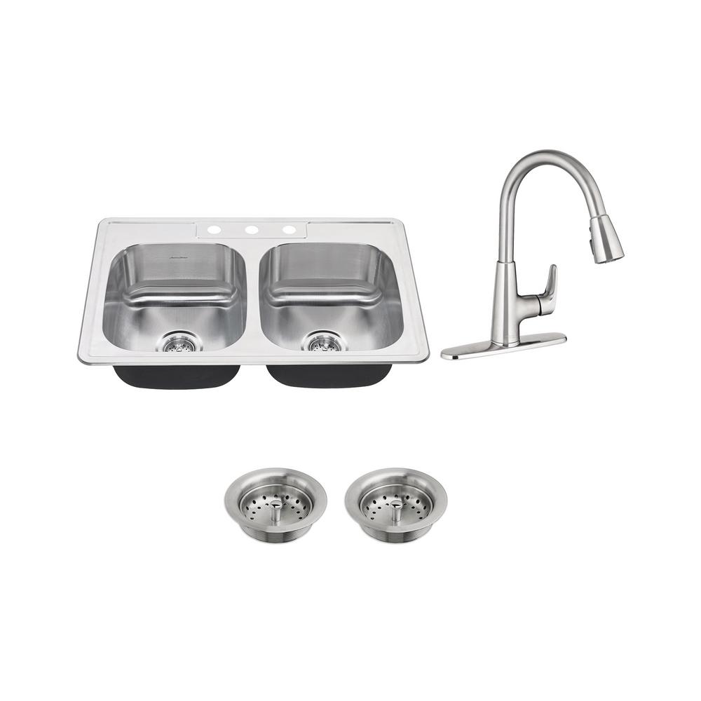 Stainless Steel American Standard Drop In Kitchen Sinks 7729001 075 64 1000 