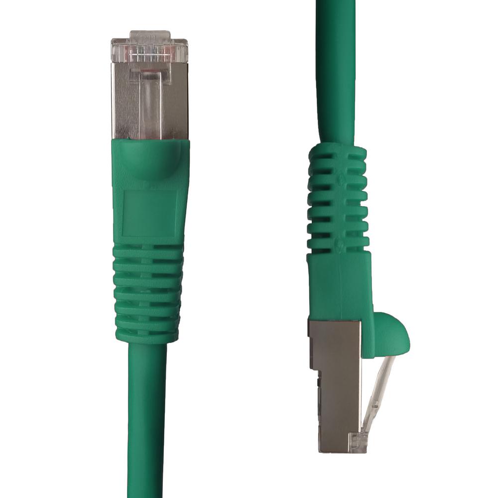 NTW 50 ft. Cat5e Snagless Shielded (STP) Network Patch Cable, Green345