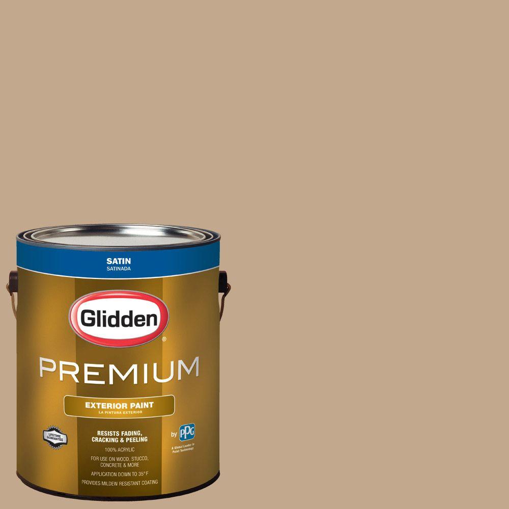 Glidden Premium 1 Gal Hdgwn20u Highland Plains Neutral Satin Latex Hdgwn20u Highland Plains Neutral Satin Latex Exterior Paint