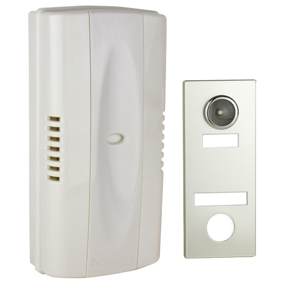 Newhouse Hardware 2Note Mechanical Wireless Doorbell Chime and Doorbell Push Button with Built