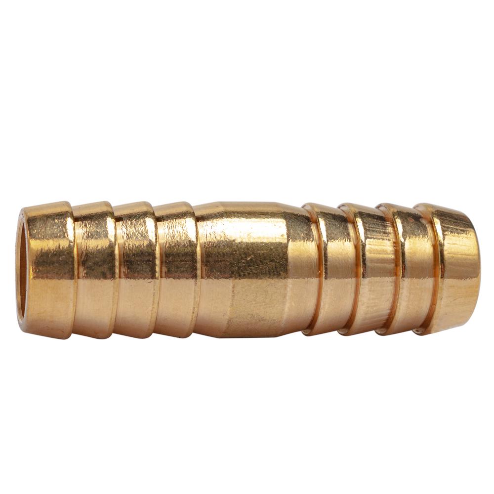 LTWFITTING 3/8 in. x 5/8 in. I.D. Brass Hose Barb Reducer Splicer