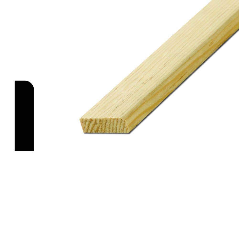 American Wood Moulding Wm887 3 8 In X 1 1 4 In Solid Pine Stop