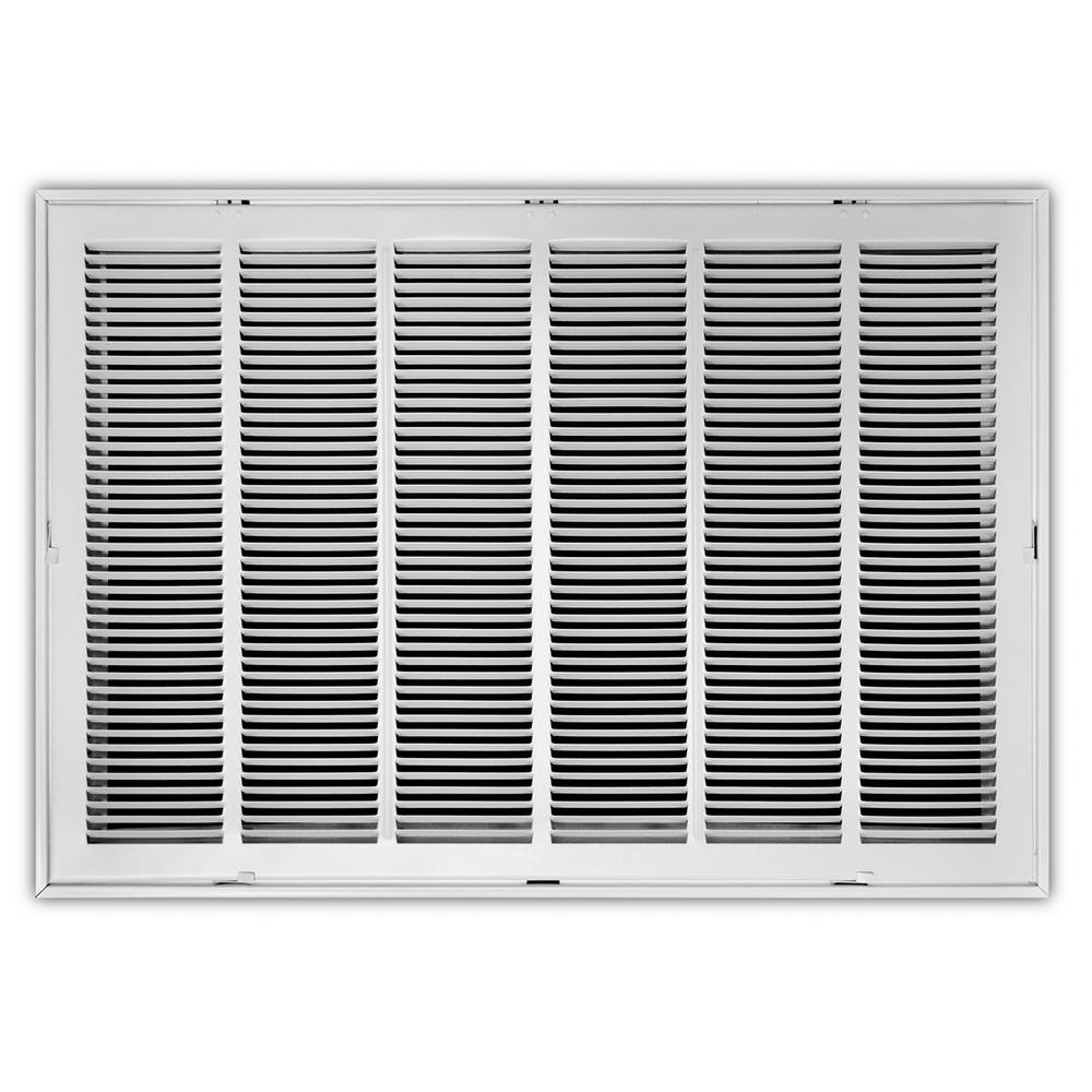 Easy Air Flow 22/" x 6/" RETURN FILTER GRILLE Flat Stamped Face White
