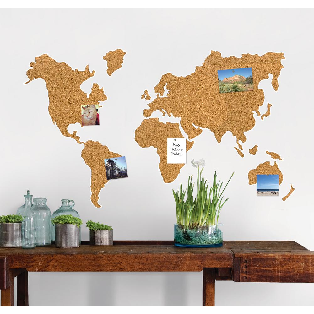 26 In X Cork Map Pinboard Wall Decal