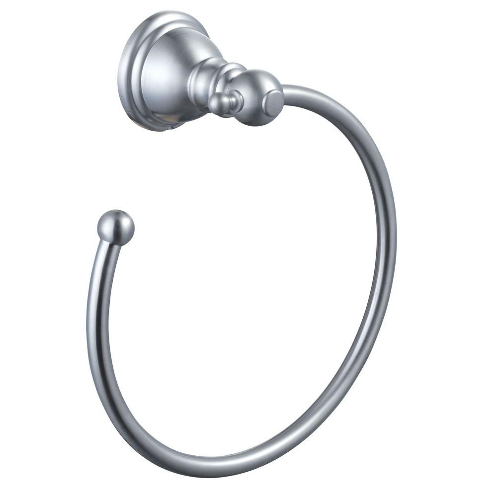Glacier Bay Lyndhurst Towel Ring in Brushed Nickel202760504 The