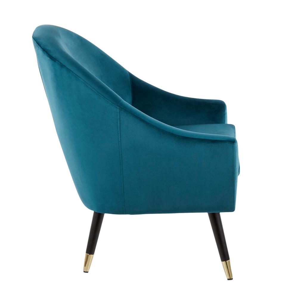 teal green chair