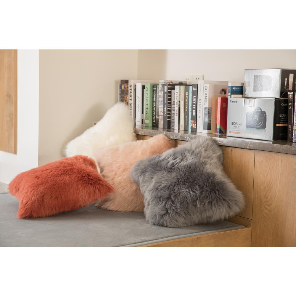 Deerlux Deerlux Coral Genuine Australian Lamb Fur Sheepskin 16 In