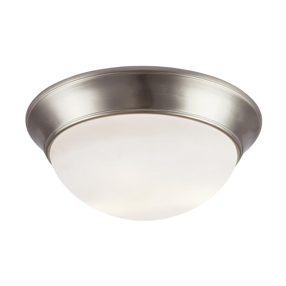 Lithonia Lighting Saturn 24 Watt Brushed Nickel Integrated Led Bolton 26 Watt Brushed Nickel Integrated Led Flushmount