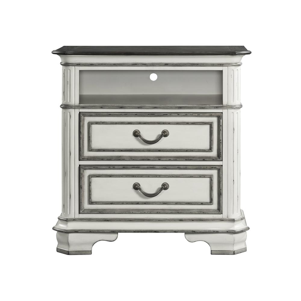 Picket House Furnishings Caroline Antique White 2 Drawer Media