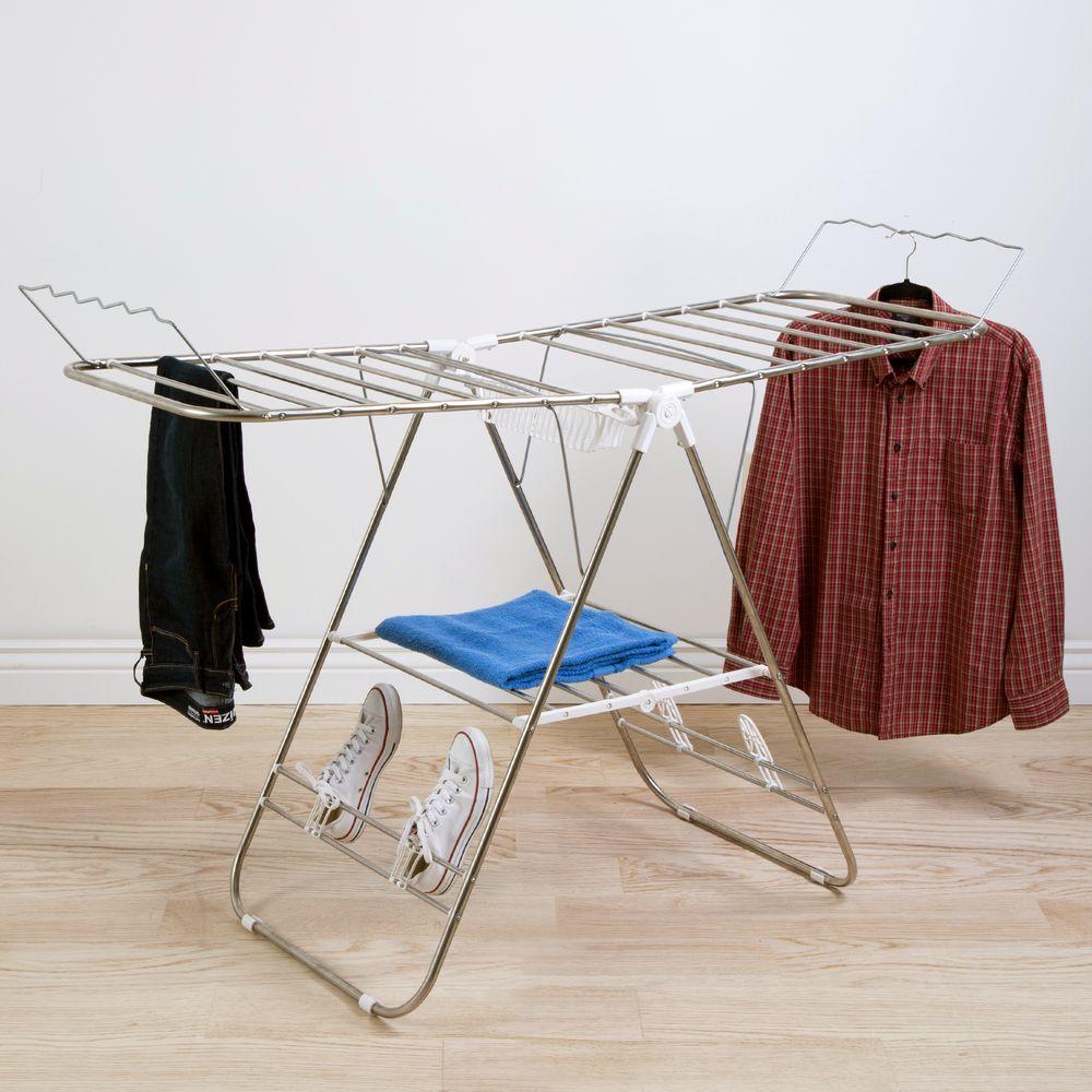 Everyday Home Sturdy Adjustable Gullwing Drying Rack